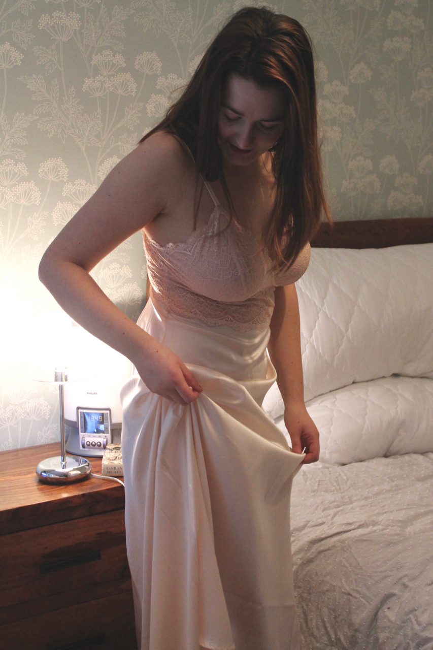 NK iMODE Victoire silk long gown review in shell
