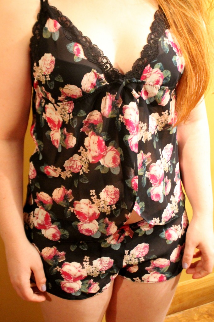 F&F Floral Babydoll & French Knicker