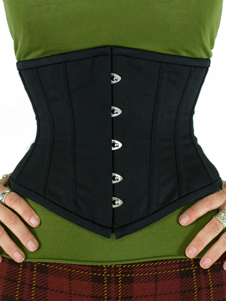Steel Boned Underbust Waspie Corset in Cotton (CS-201)