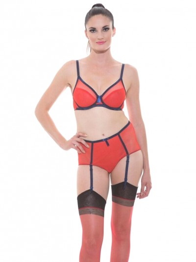 Claudette Fishnet Scoop Neck Bra