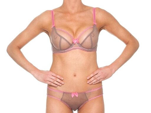 Claudette Dessous Chinchilla with Lipgloss