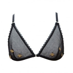 Miód Bobbinet Tulle & Bee Charm Bralet Karolina Laskowska