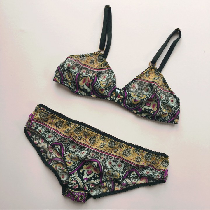 Limited Edition Folk Print Set Cream Intimates