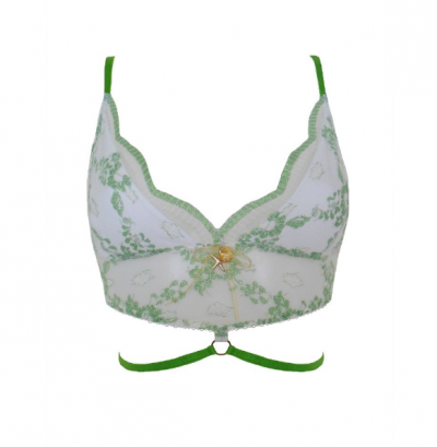Amathia Green Lace Bralette by Esty Lingerie