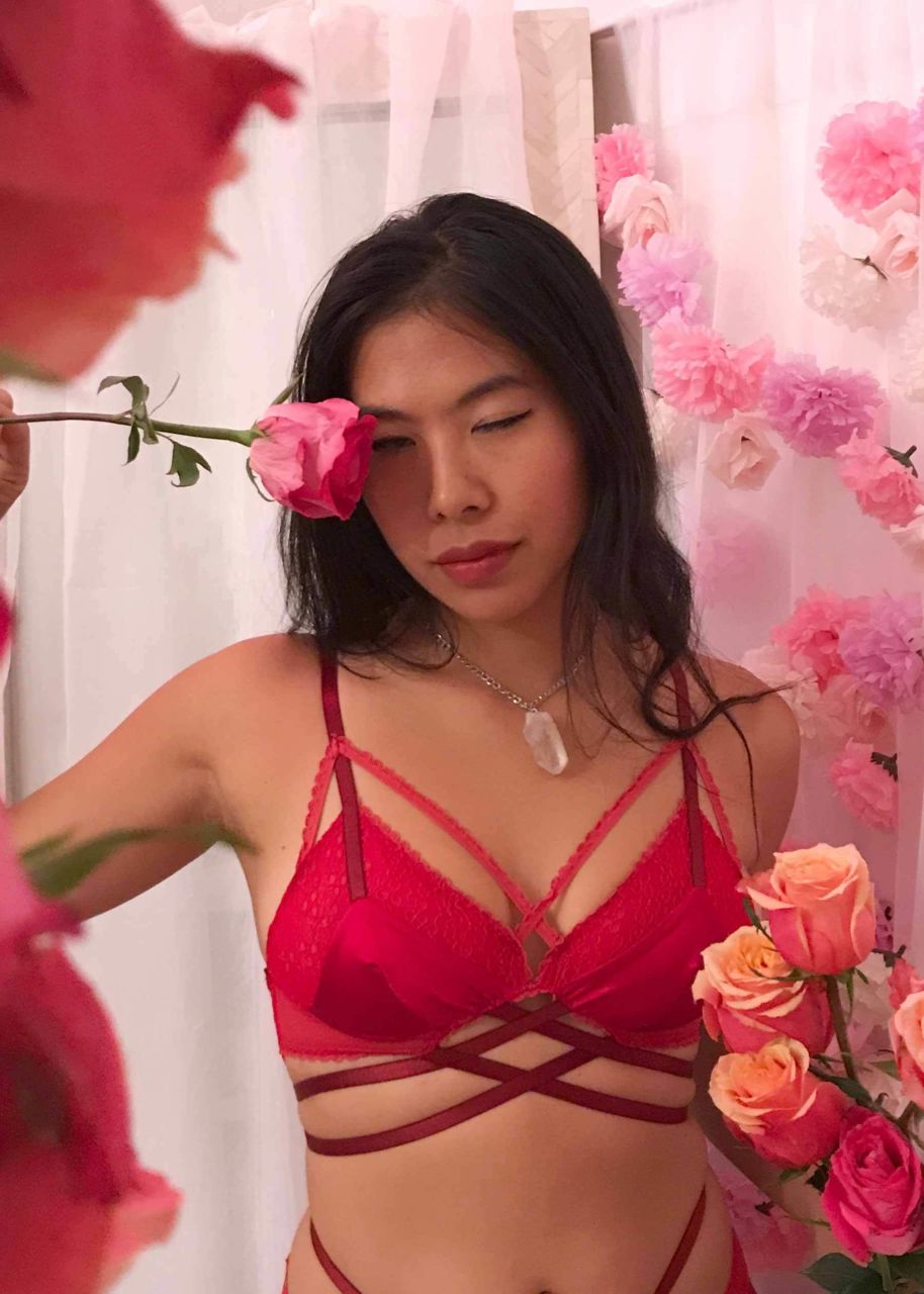 Celeste Ruby Bralette by Uye Surana