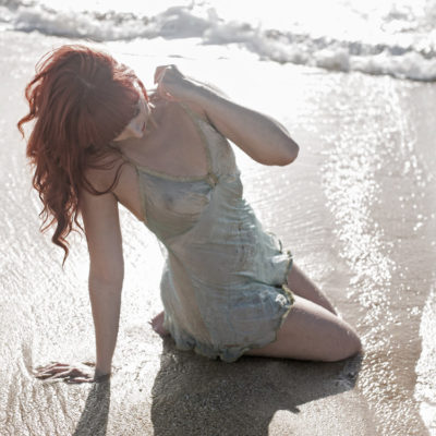 Sylph Metallic Silk Organza Slip - MariLupa