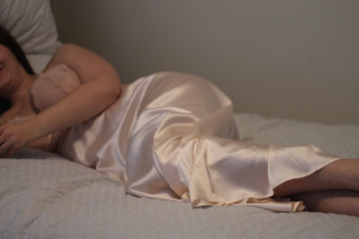 NK iMODE Victoire silk long gown review in shell