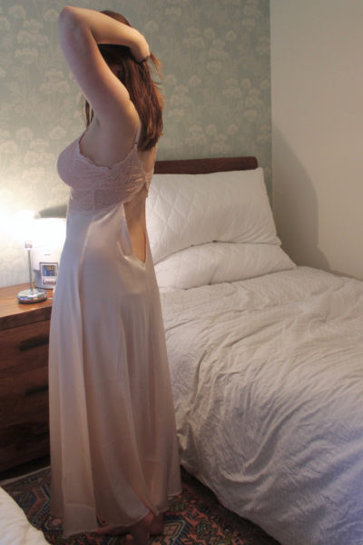 NK iMODE Victoire silk long gown review in shell
