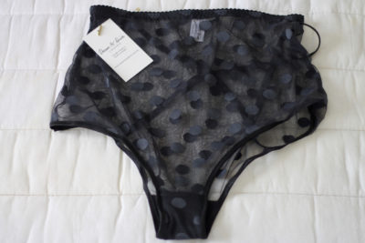 Dream & Drive Bow Me sheer dot high waisted knickers - Australian lingerie