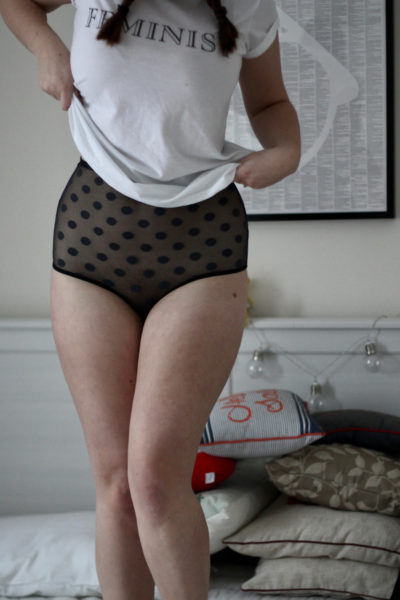 Dream & Drive Bow Me sheer dot high waisted knickers - Australian lingerie