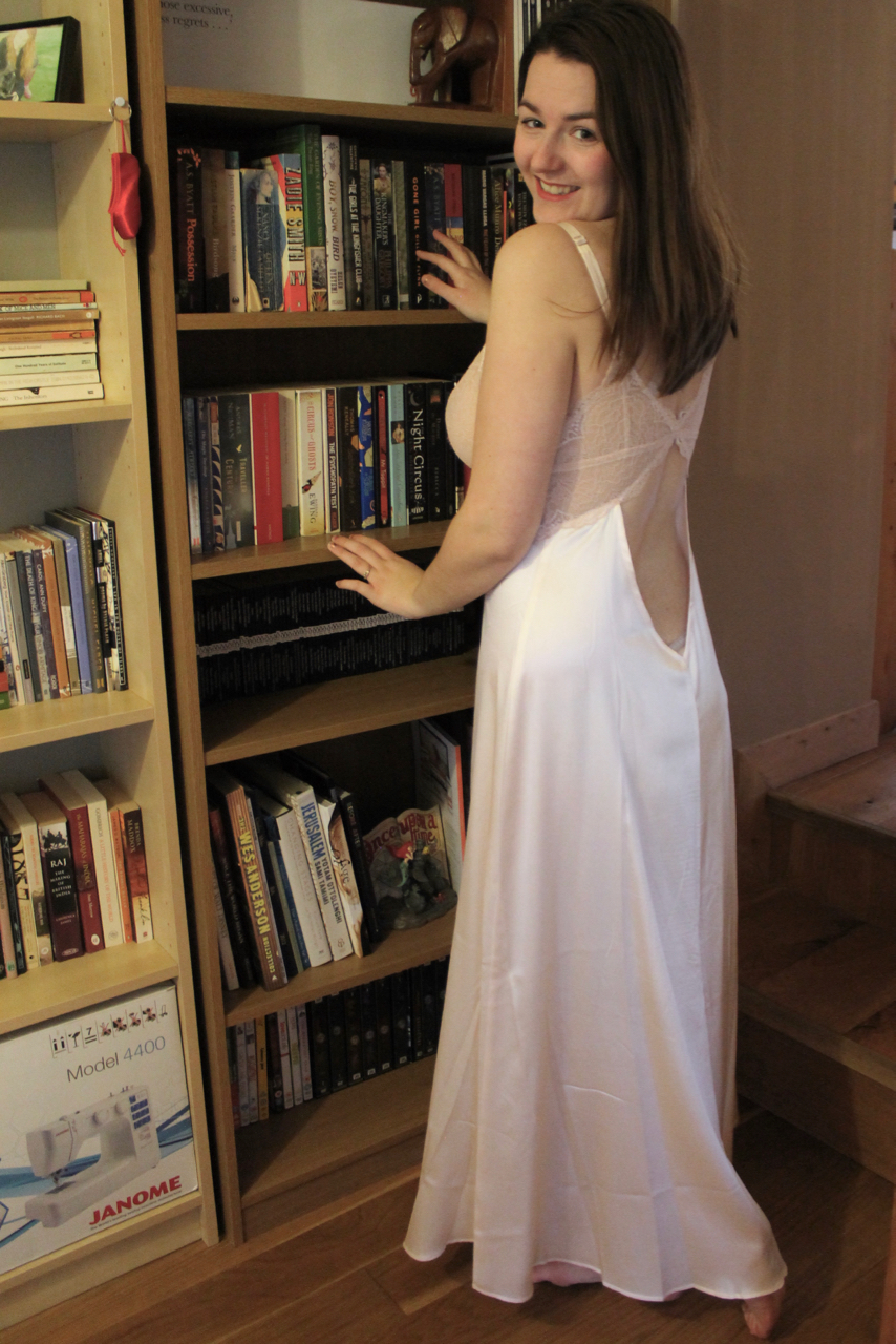 NK iMODE Victoire silk long gown review in shell