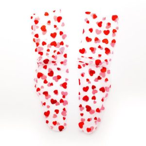 Married and Bright Heart Tulle Socks