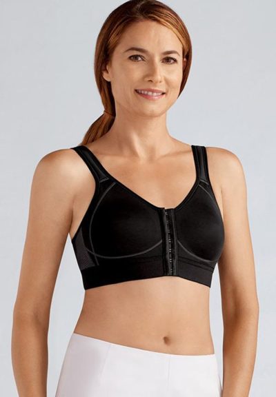 Amoena front fastening zip bra for women with arthritis and limited mobility
