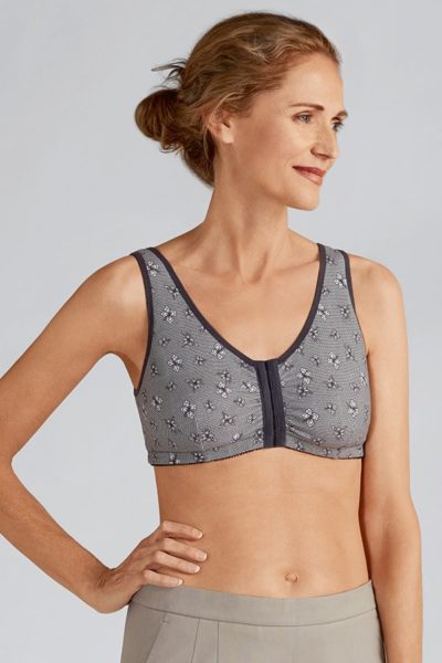 Amoena front fastening bra for women with arthritis and limited mobility