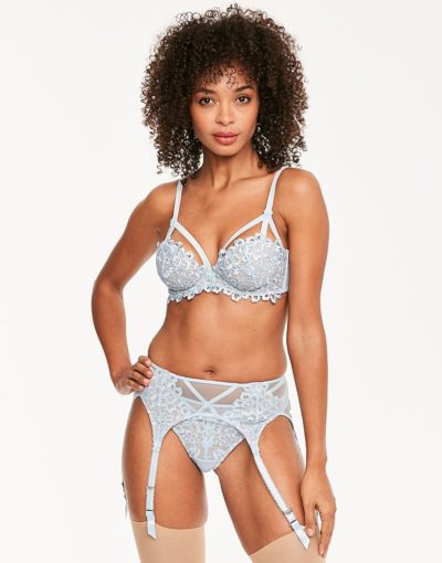 Dita von Teese Dahlia set - Bluebell - Figleaves Something Blue lingerie