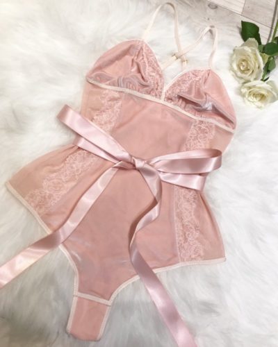 Lucy Amber Rosie Bodysuit - ballet inspired lingerie