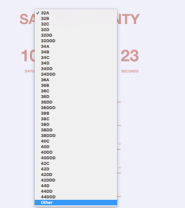 Savage X Fenty Rihanna's lingerie collection - size range