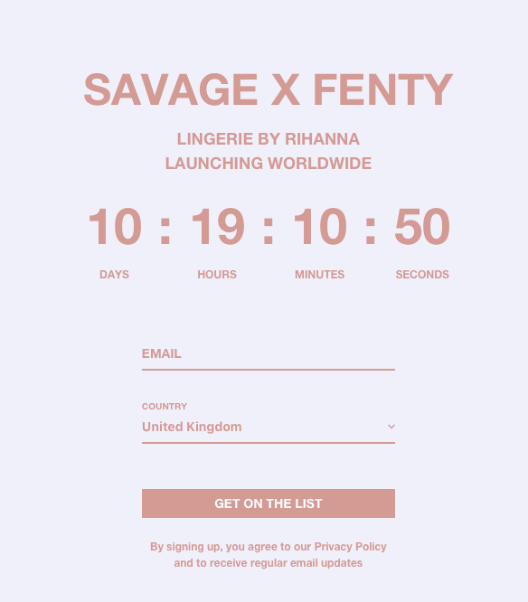 Savage X Fenty Rihanna's lingerie collection