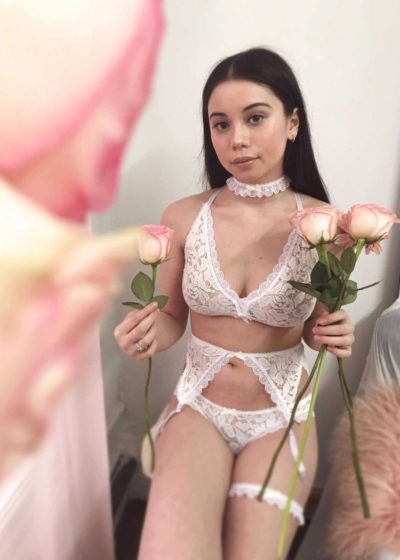 Uye Surana Camilla White Lace Bralette