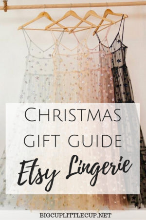 Christmas gift guide to lingerie on Etsy